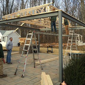 Pavilion Installation Project in Maryland | Carroll Landscaping